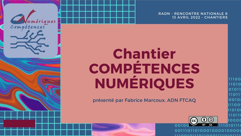 Présentation PDF Chantier Compétences numériques - 13 avril 2022