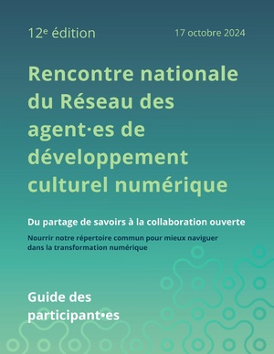 Guide des participant.es - 12e Rencontre nationale