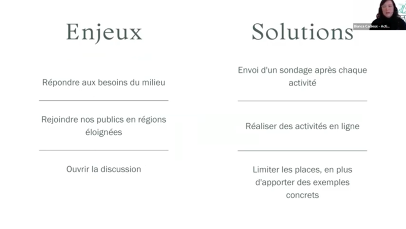 Enjeux et solutions Phase 2 - Activités en ligne - État des lieux du patrimoine bâti