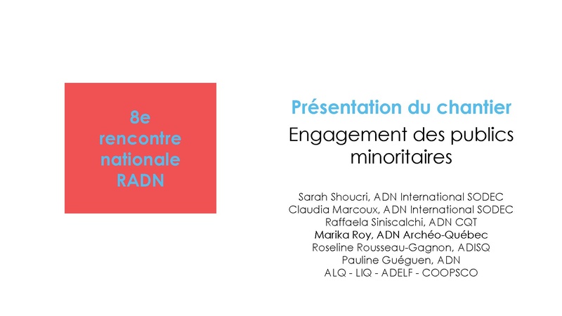 Présentation PDF du Chantier Engagement publics minoritaires - 13 avril 2022